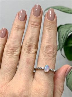 *Кольцо р.19 Опал Эфиопия арт. 01-2735/00ОБ-00-263 вес 2,37 г - фото 276705