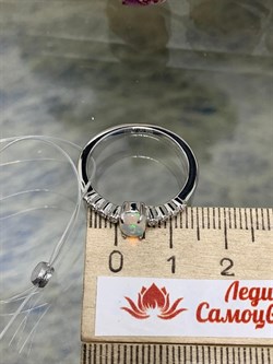 *Кольцо р.19 Опал Эфиопия арт. 01-2735/00ОБ-00-263 вес 2,37 г - фото 276710