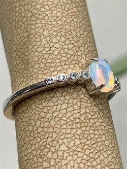 *Кольцо р.19 Опал Эфиопия арт. 01-2735/00ОБ-00-263 вес 2,37 г - фото 276712