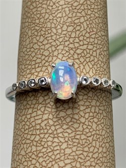 *Кольцо р.19 Опал Эфиопия арт. 01-2735/00ОБ-00-263 вес 2,37 г - фото 276714