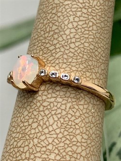 *Кольцо р.18 Опал Эфиопия арт. 01-2735/00ОБ-06-494 вес 2,33 г - фото 276723