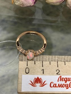 *Кольцо р.17 Опал Эфиопия арт. 01-2735/00ОБ-08-547 вес 2,18 г - фото 276729