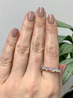 *Кольцо р.19 Опал Эфиопия арт. 01-2736/00ОБ-06-232 вес 2,55 г - фото 276757