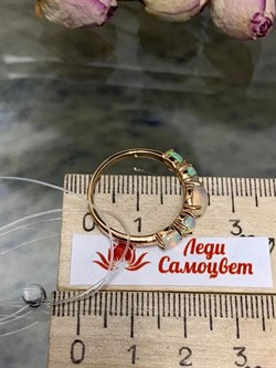 *Кольцо р.19 Опал Эфиопия арт. 01-2736/00ОБ-06-232 вес 2,55 г - фото 276762