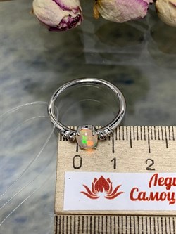 *Кольцо р.19 Опал Эфиопия арт. 01-2737/00ОБ-00-085 вес 2,4 г - фото 276785