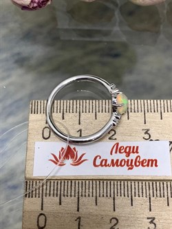 *Кольцо р.19 Опал Эфиопия арт. 01-2737/00ОБ-00-085 вес 2,4 г - фото 276786