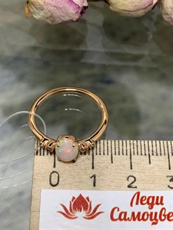 *Кольцо р.18 Опал Эфиопия арт. 01-2737/00ОБ-06-416 вес 2,24 г - фото 276794