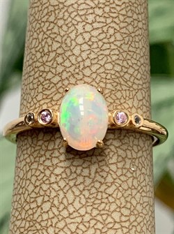 *Кольцо р.18 Опал Эфиопия арт. 01-2737/00ОБ-06-416 вес 2,24 г - фото 276798