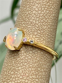 *Кольцо р.17 Опал Эфиопия арт. 01-2737/00ОБ-08-592 вес 2,1 г - фото 276808