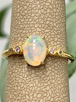 *Кольцо р.17 Опал Эфиопия арт. 01-2737/00ОБ-08-592 вес 2,1 г - фото 276809