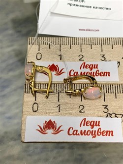 *Серьги Опал Эфиопия арт. 02-2737/00ОБ-08-629 вес 2,35 г - фото 276814