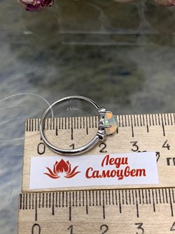 *Кольцо р.19 Опал Эфиопия арт. 01-2738/00ОБ-00-096 вес 2,19 г - фото 276848