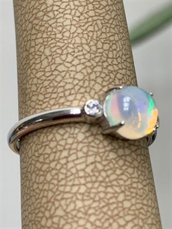 *Кольцо р.19 Опал Эфиопия арт. 01-2738/00ОБ-00-096 вес 2,19 г - фото 276849