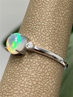 *Кольцо р.19 Опал Эфиопия арт. 01-2738/00ОБ-00-096 вес 2,19 г - фото 276850