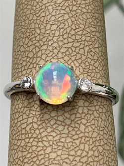 *Кольцо р.19 Опал Эфиопия арт. 01-2738/00ОБ-00-096 вес 2,19 г - фото 276851