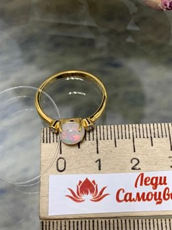 *Кольцо р.18 Опал Эфиопия арт. 01-2738/00ОБ-08-605 вес 2,33 г - фото 276858