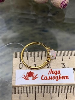 *Кольцо р.18 Опал Эфиопия арт. 01-2738/00ОБ-08-605 вес 2,33 г - фото 276859