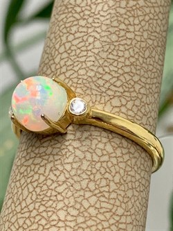 *Кольцо р.18 Опал Эфиопия арт. 01-2738/00ОБ-08-605 вес 2,33 г - фото 276861