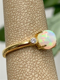 *Кольцо р.18 Опал Эфиопия арт. 01-2738/00ОБ-08-605 вес 2,33 г - фото 276862