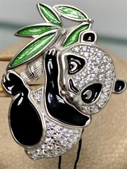 *Брошь Панда Эмаль арт. 04-1356/0ЭМ3-00-394 Вес 5,77 г - фото 277026