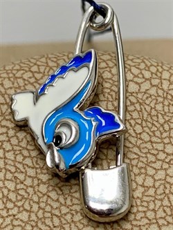 *Брошь Булавка Птичка Эмаль арт. 04-1655/ЭМ32-00-874 вес 1,68 г - фото 277083