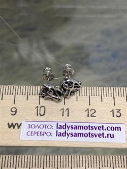 *Серьги Пусеты Эмаль арт. 02-2768/0ЭМЗ-00-580 Вес 2,14 г - фото 277110 *Серьги Пусеты Эмаль арт. 02-2768/0ЭМЗ-00-580 Вес 2,14 г - фото 277110