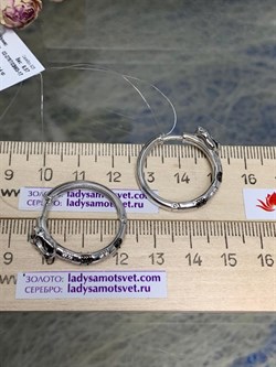 *Серьги Конго Эмаль арт. 02-2767/0ЭМ3-17-406 Вес 9,57 г - фото 277145