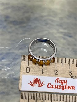 *Кольцо р.17,5 Цитрин арт. 01-2694/00ЦТ-00-250 вес 3,93 г - фото 277187 *Кольцо р.17,5 Цитрин арт. 01-2694/00ЦТ-00-250 вес 3,93 г - фото 277187