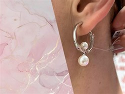 *Серьги Конго иск Жемчуг арт. 02-3068/0ЖСВ-00-201 вес 8,31 г - фото 277315 *Серьги Конго иск Жемчуг арт. 02-3068/0ЖСВ-00-201 вес 8,31 г - фото 277315