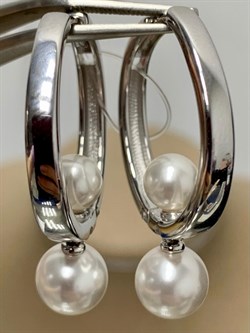 *Серьги Конго иск Жемчуг арт. 02-3068/0ЖСВ-00-201 вес 8,31 г - фото 277316 *Серьги Конго иск Жемчуг арт. 02-3068/0ЖСВ-00-201 вес 8,31 г - фото 277316