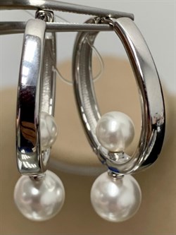 *Серьги Конго иск Жемчуг арт. 02-3068/0ЖСВ-00-201 вес 8,31 г - фото 277318 *Серьги Конго иск Жемчуг арт. 02-3068/0ЖСВ-00-201 вес 8,31 г - фото 277318