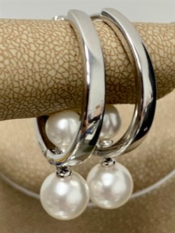 *Серьги Конго иск Жемчуг арт. 02-3068/0ЖСВ-00-201 вес 8,31 г - фото 277322 *Серьги Конго иск Жемчуг арт. 02-3068/0ЖСВ-00-201 вес 8,31 г - фото 277322