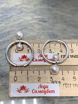 *Серьги Конго иск Жемчуг арт. 02-3068/0ЖСВ-00-201 вес 8,31 г - фото 277329 *Серьги Конго иск Жемчуг арт. 02-3068/0ЖСВ-00-201 вес 8,31 г - фото 277329