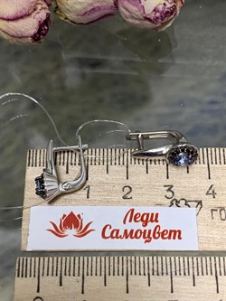 *Серьги Микс Танзанит Шпинель арт. 02-2429/00ТЗ-07-344 вес 3,22 г - фото 277557 *Серьги Микс Танзанит Шпинель арт. 02-2429/00ТЗ-07-344 вес 3,22 г - фото 277557