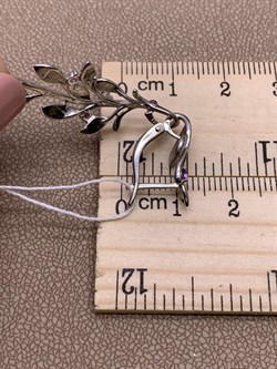 *Серьги Ветви Аметист арт. 02-4738-00-203-0200-68-465 вес 5,12 г - фото 277723 *Серьги Ветви Аметист арт. 02-4738-00-203-0200-68-465 вес 5,12 г - фото 277723