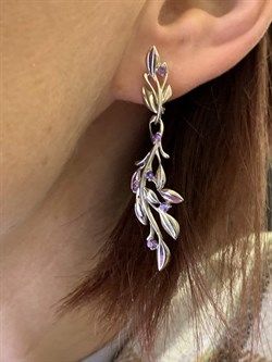 *Серьги Ветви Аметист арт. 02-4738-00-203-0200-68-465 вес 5,12 г - фото 277724 *Серьги Ветви Аметист арт. 02-4738-00-203-0200-68-465 вес 5,12 г - фото 277724