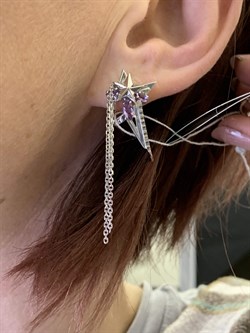 *Серьги Звезды Каффы Аметист арт. 02-4724-00-203-0200-69-249 вес 5,18 г - фото 277768 *Серьги Звезды Каффы Аметист арт. 02-4724-00-203-0200-69-249 вес 5,18 г - фото 277768