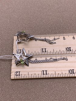 *Серьги Звёзды Хризолит арт. 02-4722-00-205-0200-69-225 вес 5,35 г - фото 278003 *Серьги Звёзды Хризолит арт. 02-4722-00-205-0200-69-225 вес 5,35 г - фото 278003