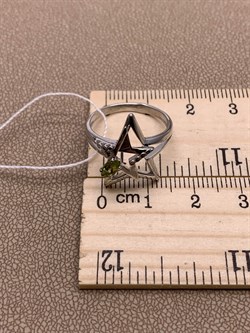 *Кольцо Звезда р.17,5 Хризолит арт. 01-5469-00-205-0200-69-214 вес 2,79 г - фото 278012 *Кольцо Звезда р.17,5 Хризолит арт. 01-5469-00-205-0200-69-214 вес 2,79 г - фото 278012