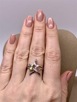 *Кольцо Звезда р.17,5 Хризолит арт. 01-5469-00-205-0200-69-214 вес 2,79 г - фото 278014 *Кольцо Звезда р.17,5 Хризолит арт. 01-5469-00-205-0200-69-214 вес 2,79 г - фото 278014