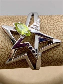 *Кольцо Звезда р.17,5 Хризолит арт. 01-5469-00-205-0200-69-214 вес 2,79 г - фото 278017 *Кольцо Звезда р.17,5 Хризолит арт. 01-5469-00-205-0200-69-214 вес 2,79 г - фото 278017