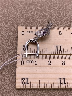 *Серьги Часы Аметист Топаз Эмаль арт. 02-4741-00-225-0200-69-510 вес 4,52 г - фото 278089 *Серьги Часы Аметист Топаз Эмаль арт. 02-4741-00-225-0200-69-510 вес 4,52 г - фото 278089