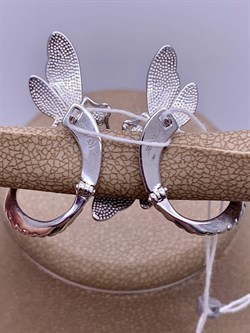 *Серьги Стрекозы Аметист Эмаль арт. 02-4782-00-203-0200-68-366 вес 6,44 г - фото 278144