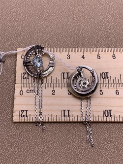 *Серьги Часы Голубой Топаз арт. 02-4745-00-201-0200-6-543 вес 8,24 г - фото 278310 *Серьги Часы Голубой Топаз арт. 02-4745-00-201-0200-6-543 вес 8,24 г - фото 278310