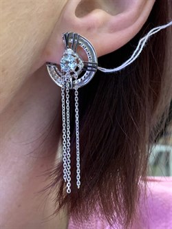 *Серьги Часы Голубой Топаз арт. 02-4745-00-201-0200-6-543 вес 8,24 г - фото 278312 *Серьги Часы Голубой Топаз арт. 02-4745-00-201-0200-6-543 вес 8,24 г - фото 278312