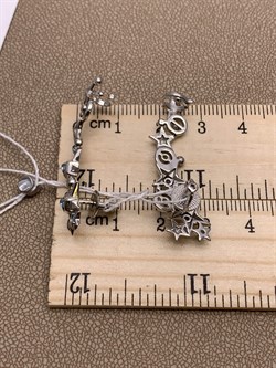 *Серьги Пусеты Звёзды Голубой Топаз арт. 02-4735-00-201-0200-68-502 вес 5,76 г - фото 278319