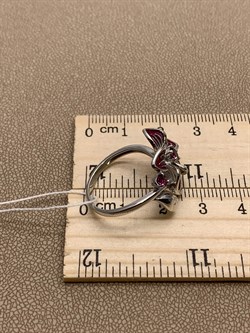 *Кольцо р.18,5 Плюмерия Гранат Родолит Эмаль арт. 01-5491-00-204-0200-69-262 вес 4,38 г - фото 278353 *Кольцо р.18,5 Плюмерия Гранат Родолит Эмаль арт. 01-5491-00-204-0200-69-262 вес 4,38 г - фото 278353