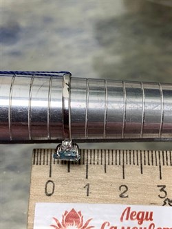 *Кольцо р.18,5 Голубой Топаз арт. 01-0027/00ТБ-00-239 Вес 1,74 г - фото 278384