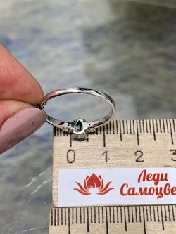 *Кольцо р.18,5 Голубой Топаз арт. 01-0027/00ТБ-00-239 Вес 1,74 г - фото 278385