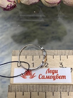 *Кольцо р.18 Белый Бр. арт. 01-1489/000Б-00-594 Вес 1,45 г - фото 278403 *Кольцо р.18 Белый Бр. арт. 01-1489/000Б-00-594 Вес 1,45 г - фото 278403